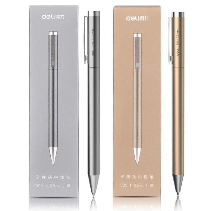 Deli S99 델리 젤펜 0.5mm 부드러운 필기 빠른건조 메탈바디 고품질 잉크