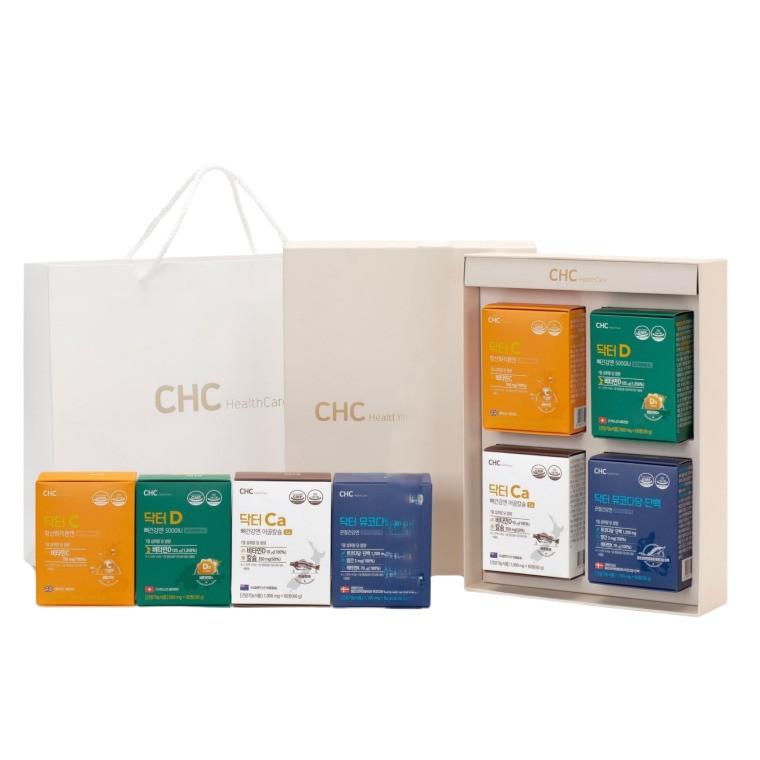 [반짝할인] [면역 관절 뼈건강 4종 올인원세트] CHC 닥터 뮤코다당단백 콘드로이친 비타민C 비타민D