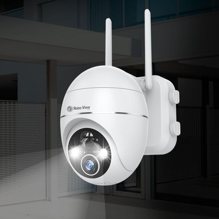 글로벌아이넷 로보뷰S3 홈 CCTV 무선 배터리 300만화소 충전식 태양광패널 실내외 홈캠 IP카메라