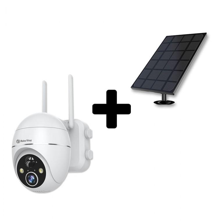 글로벌아이넷 로보뷰S3 + 3W 태양광패널 홈 CCTV 무선 배터리 300만화소 충전식 실내외 홈캠 IP카메라