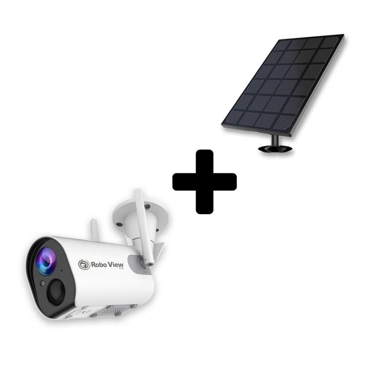 글로벌아이넷 로보뷰S2+3W 태양광패널 홈 CCTV 무선 배터리 홈캠 충전식 실내외용 IP카메라