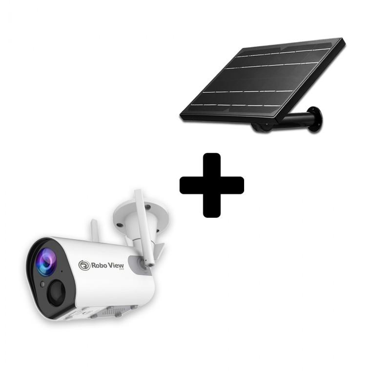 글로벌아이넷 로보뷰S2+8W 충전식 태양광패널 홈 CCTV 무선 배터리 홈캠 실내외용 IP카메라