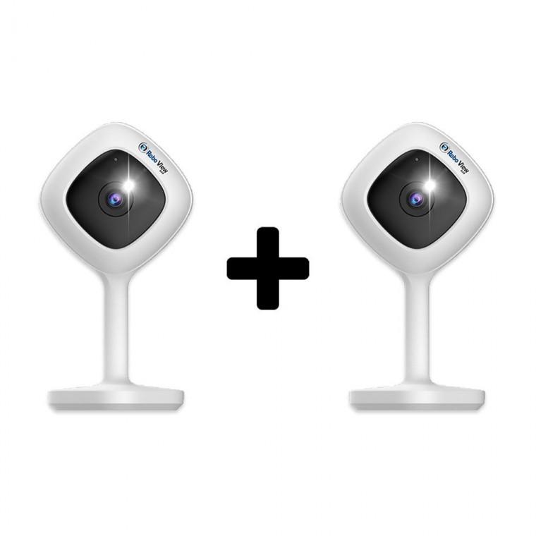 글로벌아이넷 로보뷰A2 2세트 홈 CCTV 홈캠 미니 아기 분리수면 소리감지 IP카메라