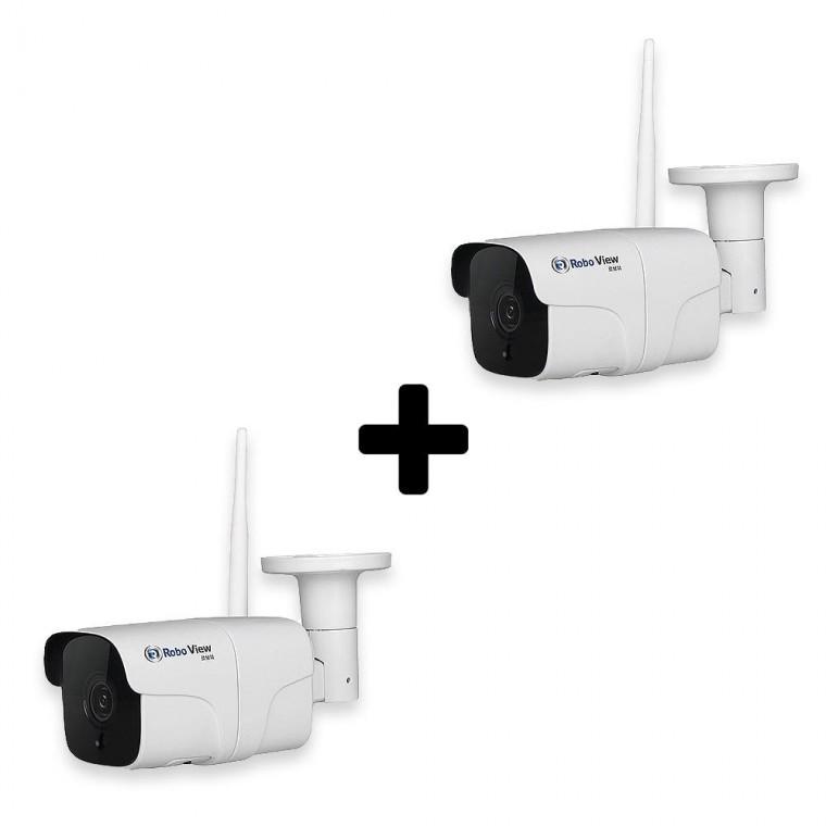 글로벌아이넷 로보뷰G 2세트 홈 CCTV 홈캠 3.6mm 실내외 유무선 IP 카메라