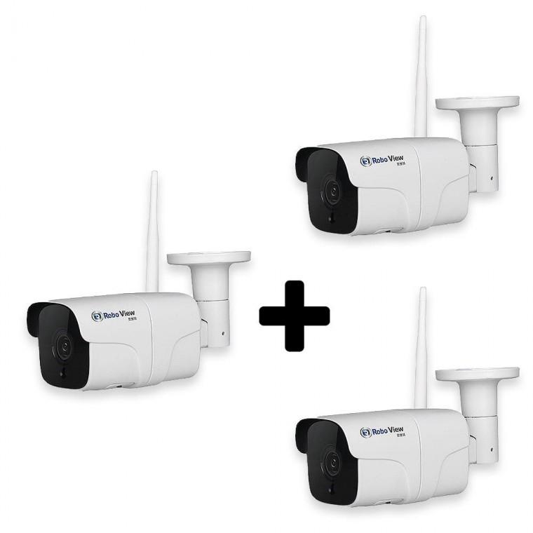 글로벌아이넷 로보뷰G 3세트 홈 CCTV 홈캠 3.6mm 실내외 유무선 IP 카메라