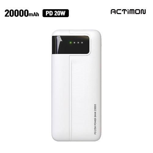 엑티몬 고속 보조배터리 20000mAh (C to C) M-PD20W-20000