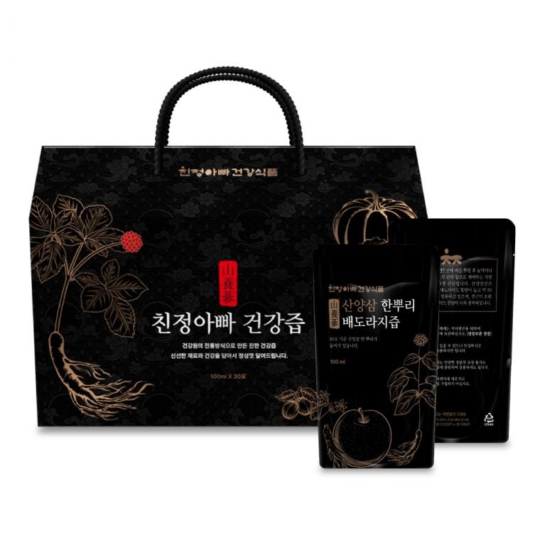 산양삼 한뿌리 배도라지즙 30포 1박스 친정아빠건강식품