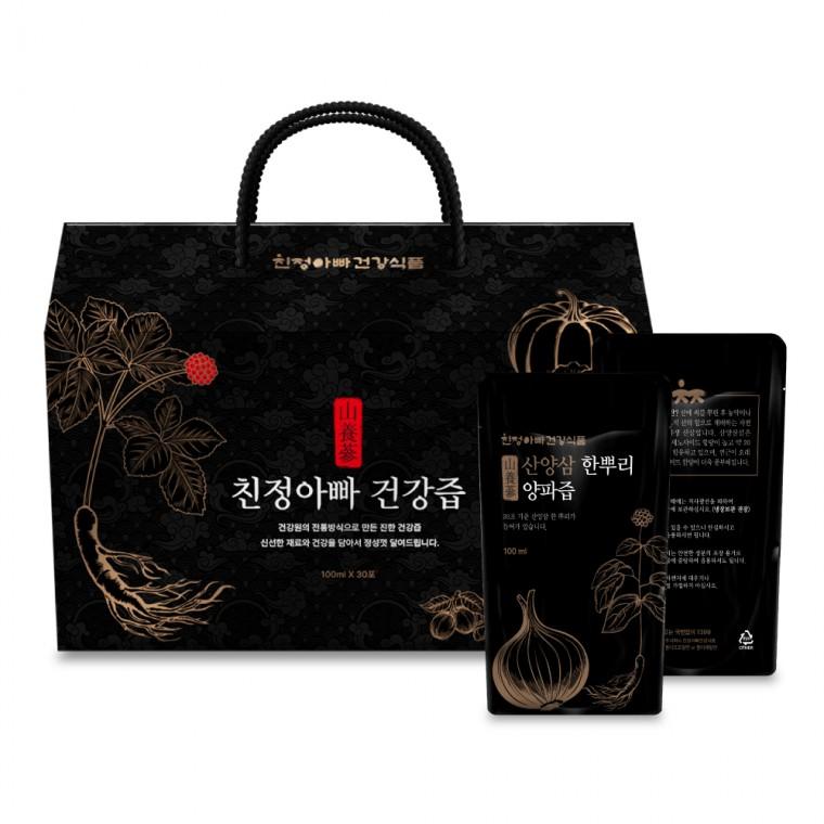 산양삼 한뿌리 자색양파즙 30포 1박스 친정아빠건강식품