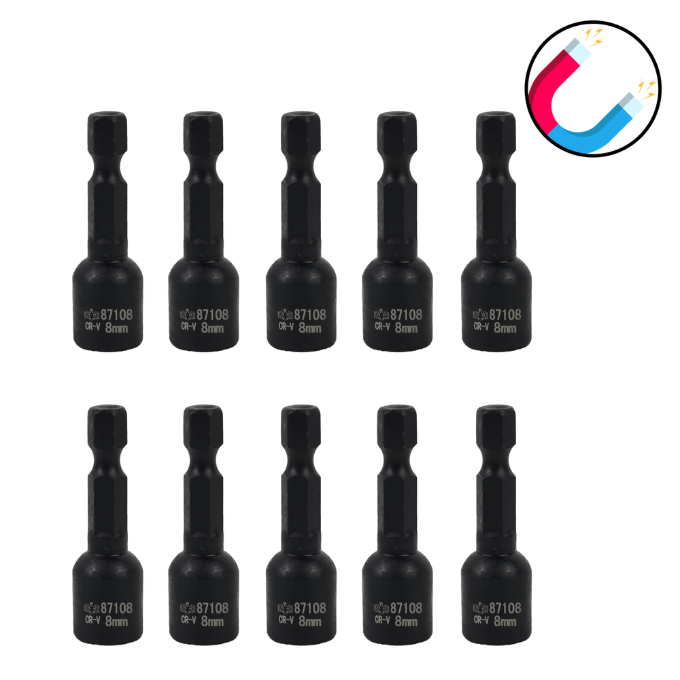 비스터 육각비트소켓 자석소켓 10개입 복스알 마그네틱소켓 8mm BST-87108