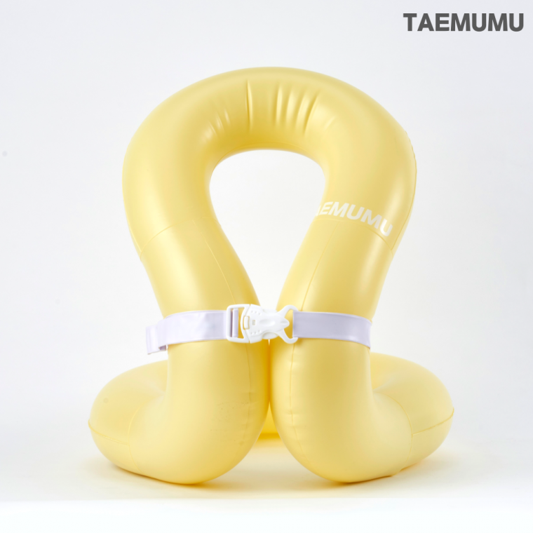 태무무 넥튜브 아동 어린이 성인 50kg (레모네이드) 구명조끼 부력보조복