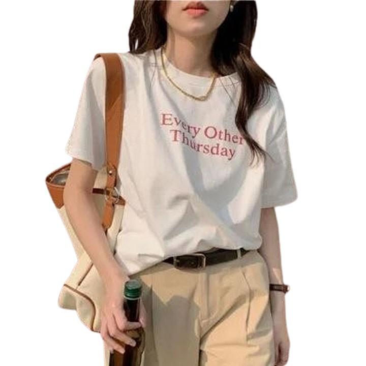 [무무에이티] 여성용 every 라운드 반팔 티셔츠