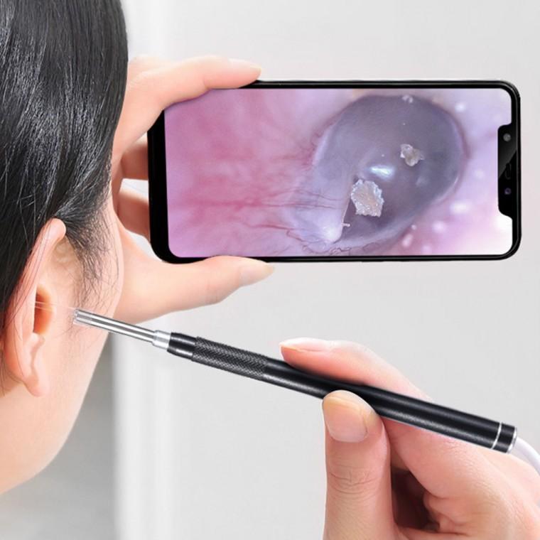 내시경귀이개 귀내시경 카메라 귀청소 도구 LED귀이개 핀셋