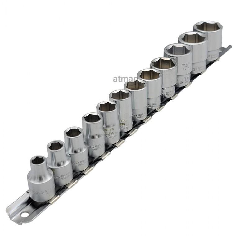 TOPS 3/8 (9.5mm) 12PCS 6각 핸드소켓 복스 세트