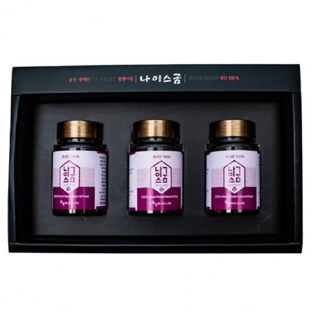 단백질 굼벵이환 나이스굼당 플러스 60g X 3병 굼뱅이 꽃뱅이환 기력보충