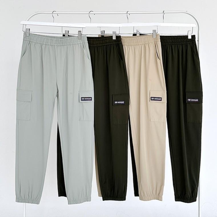 허리밴딩 썸머 데일리 카고 조거바지