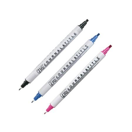 ZIG 칼리그라피펜 (0.5mm3.5mm 청색)