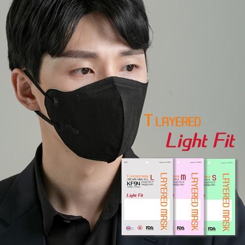 T레이어드 라이트핏 KF94 새부리형 마스크 100매(5매입X20팩)