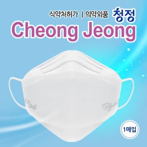 [국산100% 개별포장] 청정 KF94(3중) 숨편한 마스크 대형 100매(1매X100개)