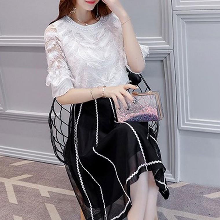 [CESS] EN402 진주넥 상하 치마세트
