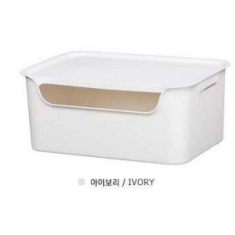 방 공간박스 짐정리 공간정리 중 정리수납용품 2P 정리박스 아이보리 옷정리
