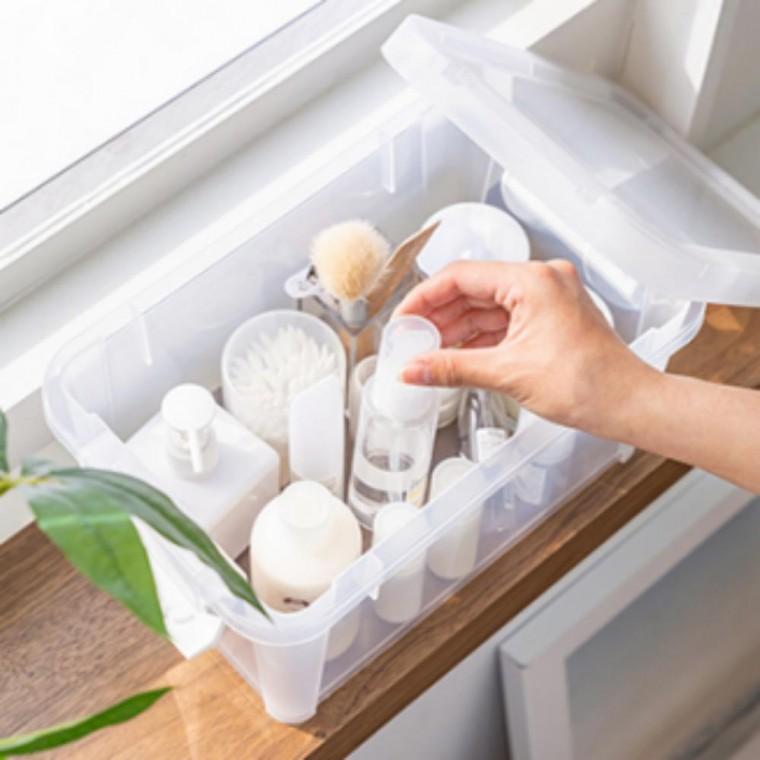 옷정리 심플 방 정리용품 6L 정리수납용품 공간정리 수납 투명 짐정리 205X325X170