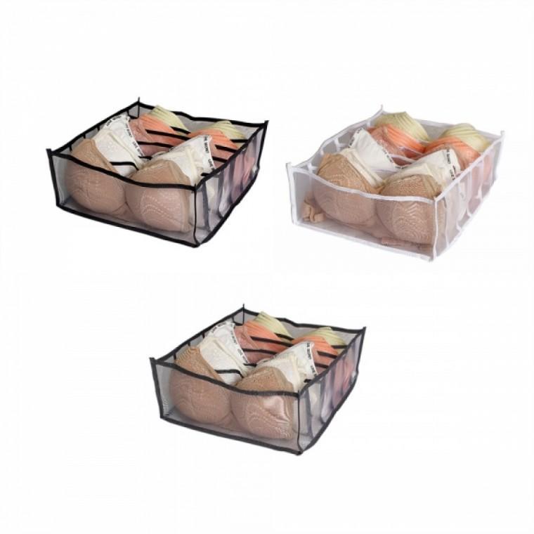 메쉬 브래지어 속옷 서랍 칸칸 수납 정리함 6칸 정리