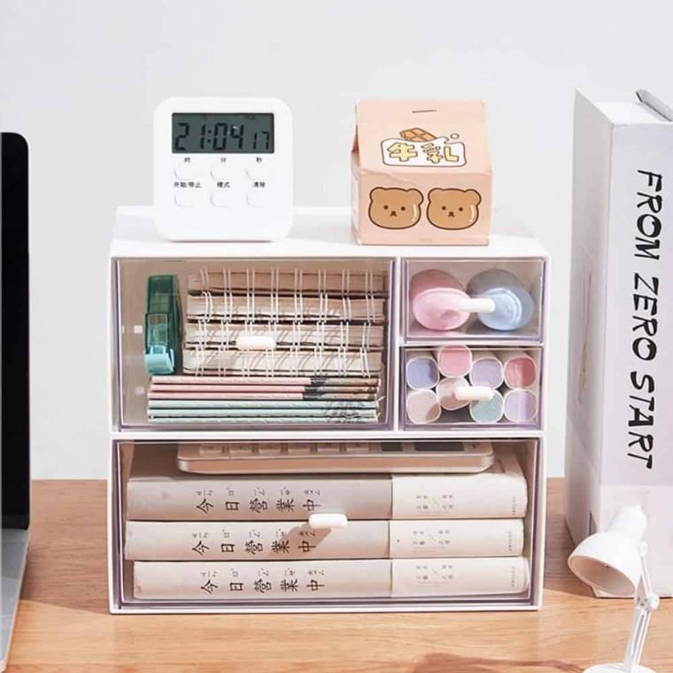 책상 정리함 컴퓨터책상정리함 칸막이정리함 책상정리 서랍형수납함