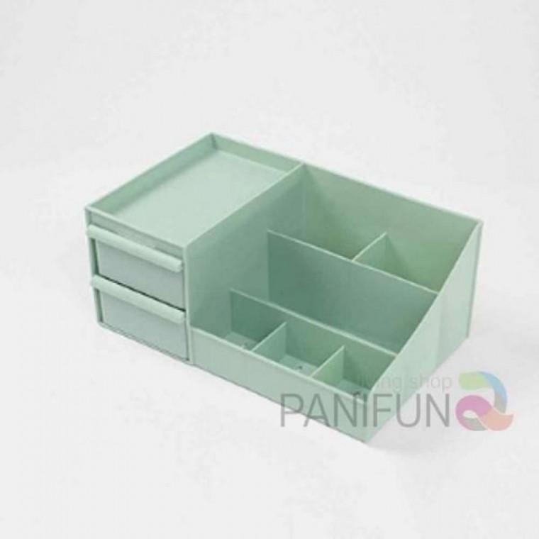 메이크업정리함 책상정리대 소품정리함 책상정리함 데스크 화장대트레이 민트 데스크소품함