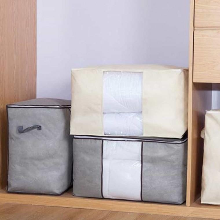 이불정리함 50X40CM 부직포정리함 옷장정리수납 대용량이불정리함