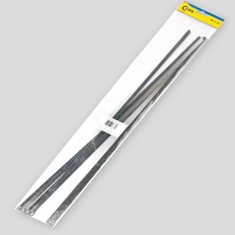 스텐 케이블타이 60cm 10개 케이블선정리 책상케이블정리 컴퓨터케이블정리 케이블끈 전선고정