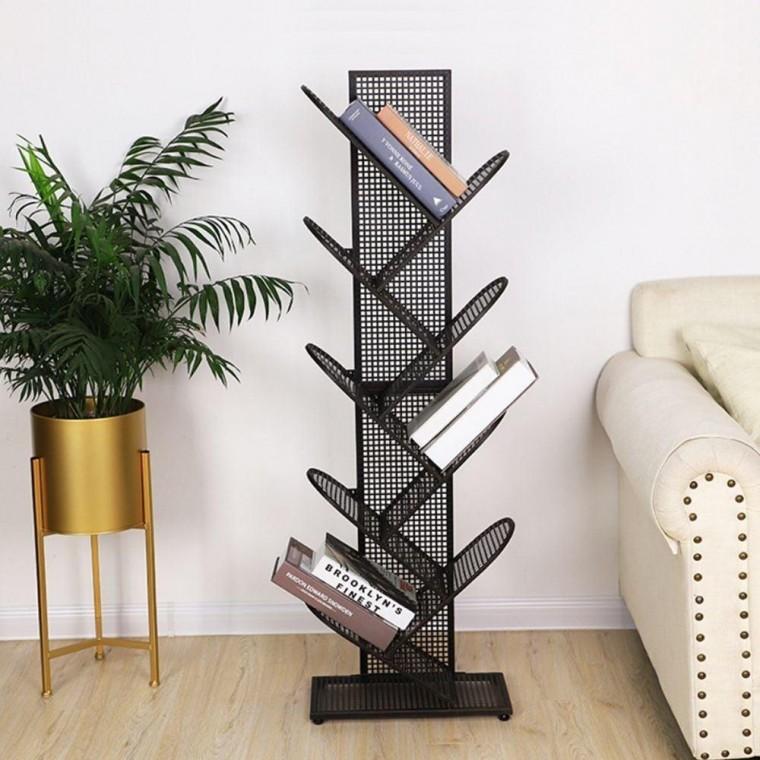 철제 책꽂이 수납 선반 스탠드 책장 다용도 정리대 블랙 서류 정리함 책정리대 멀티
