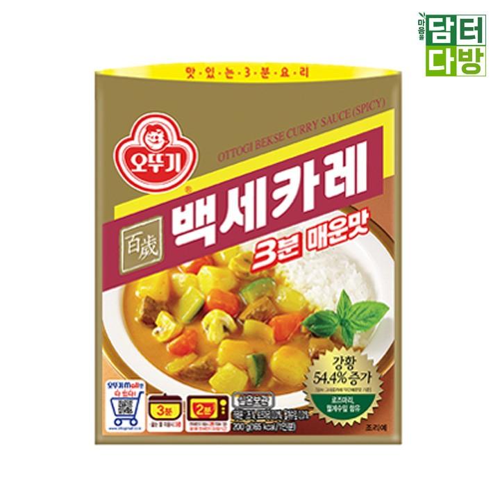 오뚜기 백세카레 3분 매운맛 200g X 12개
