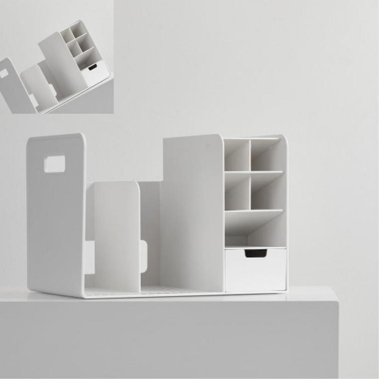 시스맥스 책꽂이 WH 화이트 297x210x213mm 박스 4개입 직사각형정리함 사무실정돈 분리형수납함 문서정리함
