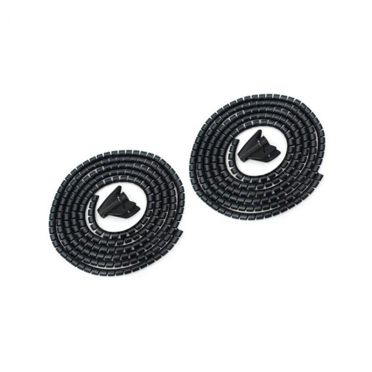 3m 전선정리 보호커버 2p 16mm 블랙 케이블보호덮개 컴퓨터선정리튜브 케이블정리커버