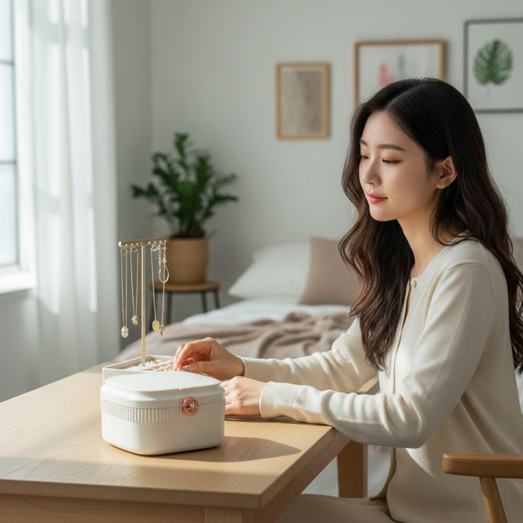 액세서리 정리함 귀걸이 목걸이 반지 보관함 주얼리 케이스 함 거치대 쇼케이스 정리대