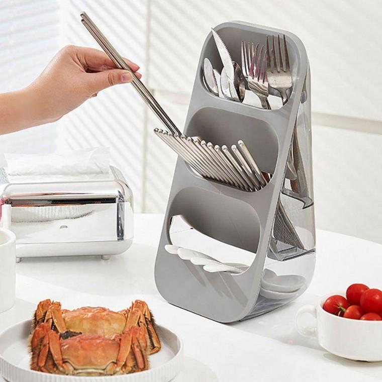 깔끔 스텐드형 수저 주방 용품 정리 물빠짐 칼꽂이 잡화 칼블럭 칼집 칼정리 칼거치대