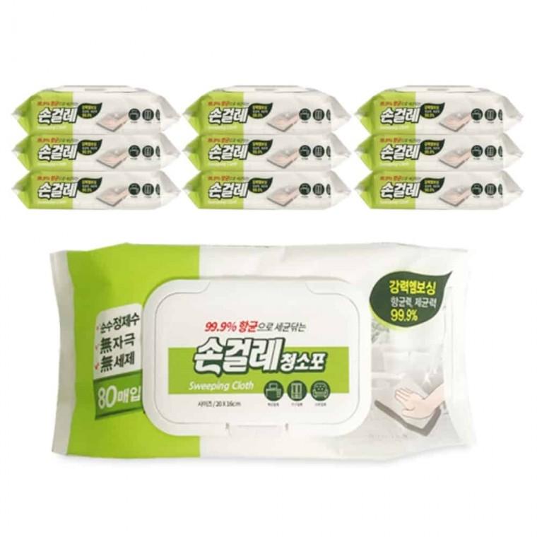 손걸레 청소포 80매 청소포걸레 청소용밀대 청소밀대 걸레밀대