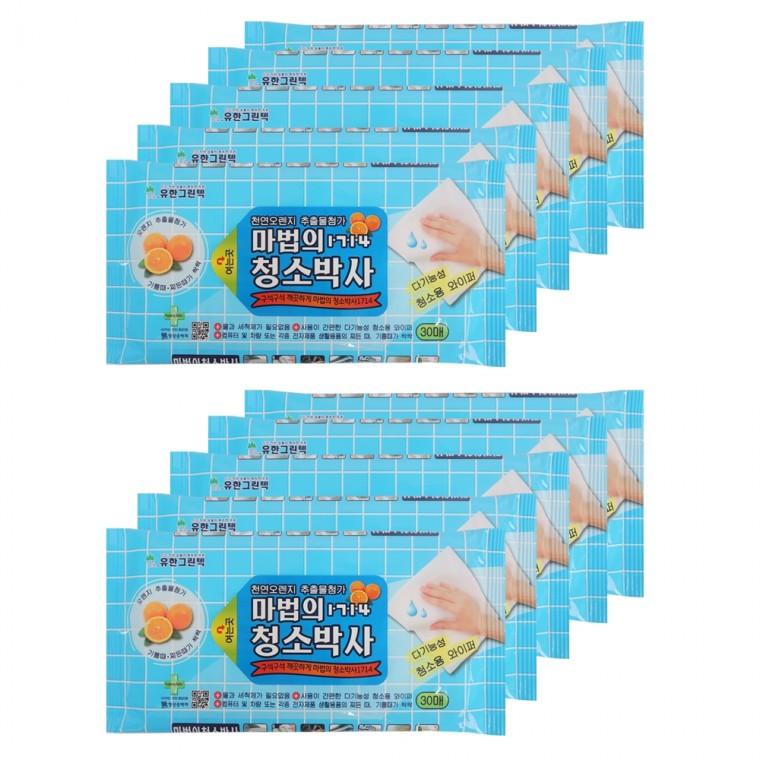 9+1 마법의 청소박사 30매 청소용 크리너 세정티슈
