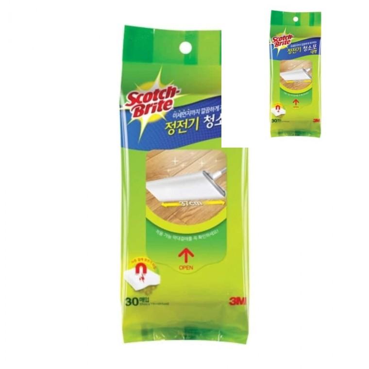 3M 스위퍼키트 정전기청소포 대형 리필2178 30매입 박스 12개입 바닥청소도구 먼지청소포 스위퍼키트청소포