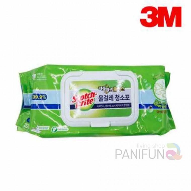 퍼니 3M 막대걸레 청소포 대 20매 바닥청소포 바닥물티슈 스카치브라이트청소포