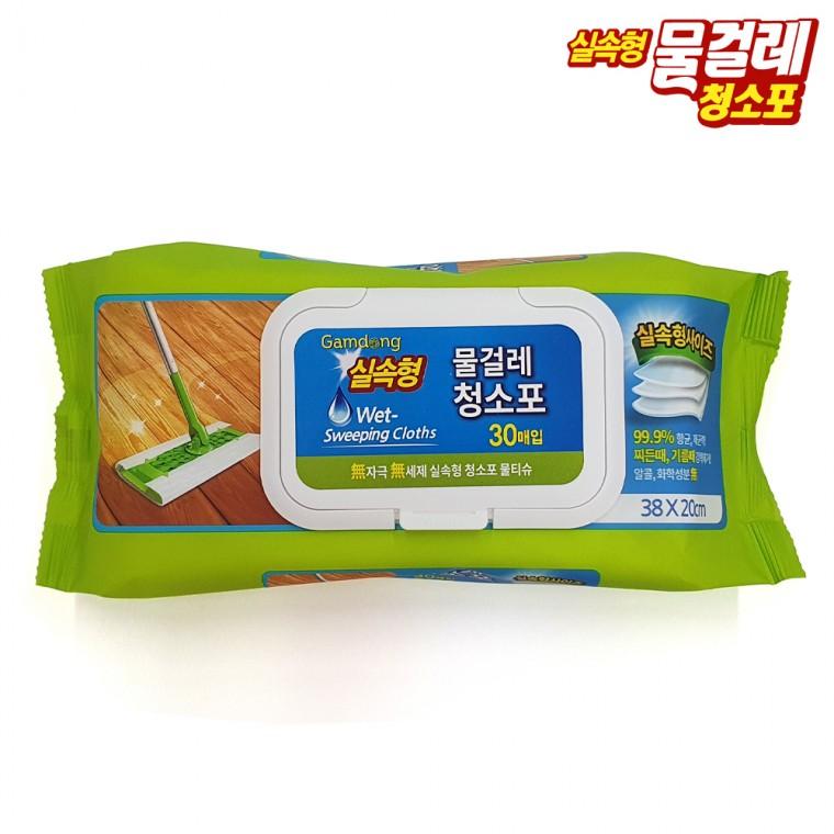 중형청소포 감동 실속형 대형 물걸레 청소포 캡형(38X20cm30매) 15개 한박스 물걸레청소포