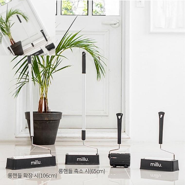 테이프 롱핸들 160mmx10m 롤러테이프 머리카락청소 손청소기 먼지청소