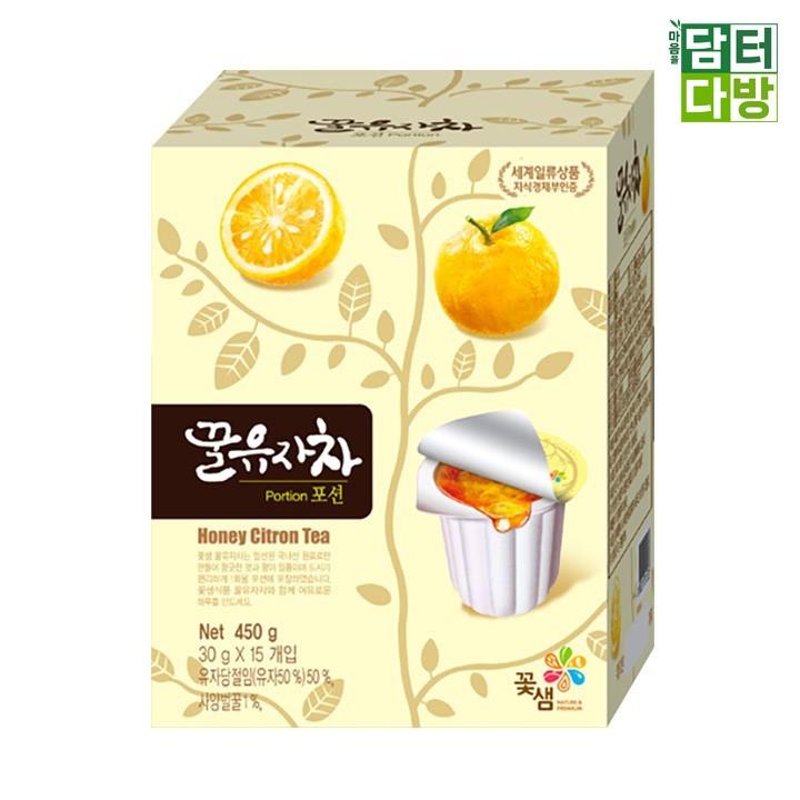 꽃샘 꿀유자차 포션(15입)