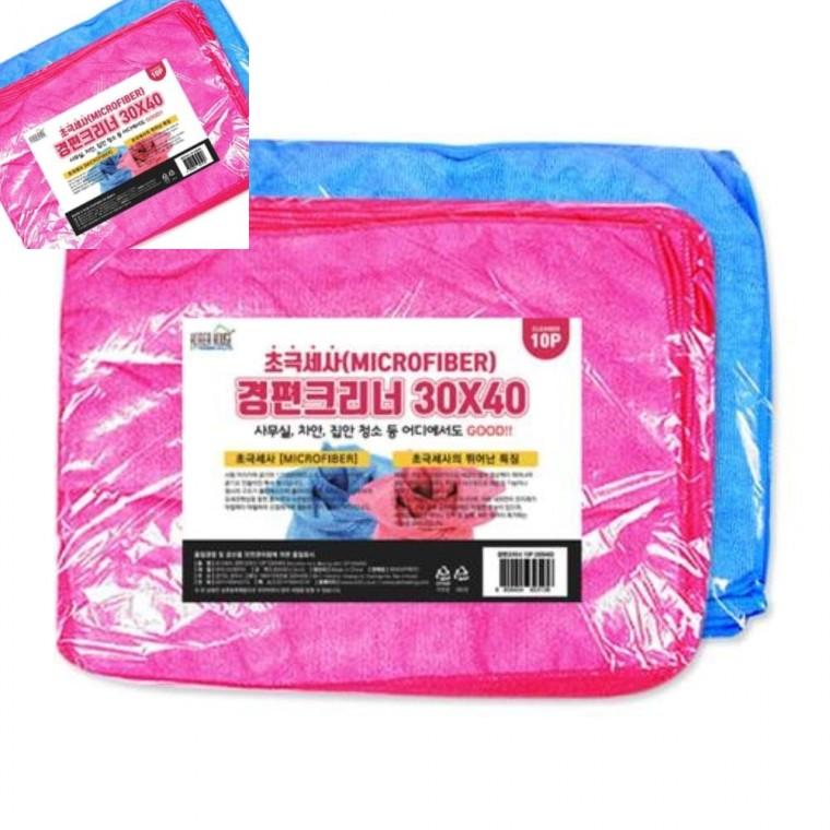 극세사행주형청소포걸레 40x60 10매 극세사청소타올 걸레청소포 바닥걸레 물걸레패드