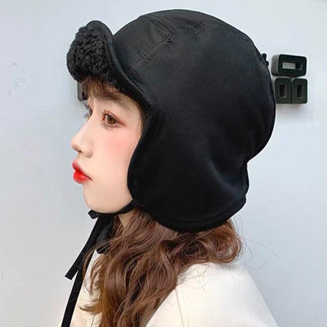 남녀공용 패딩 뽀글이 양면 귀도리 모자 HH-M23
