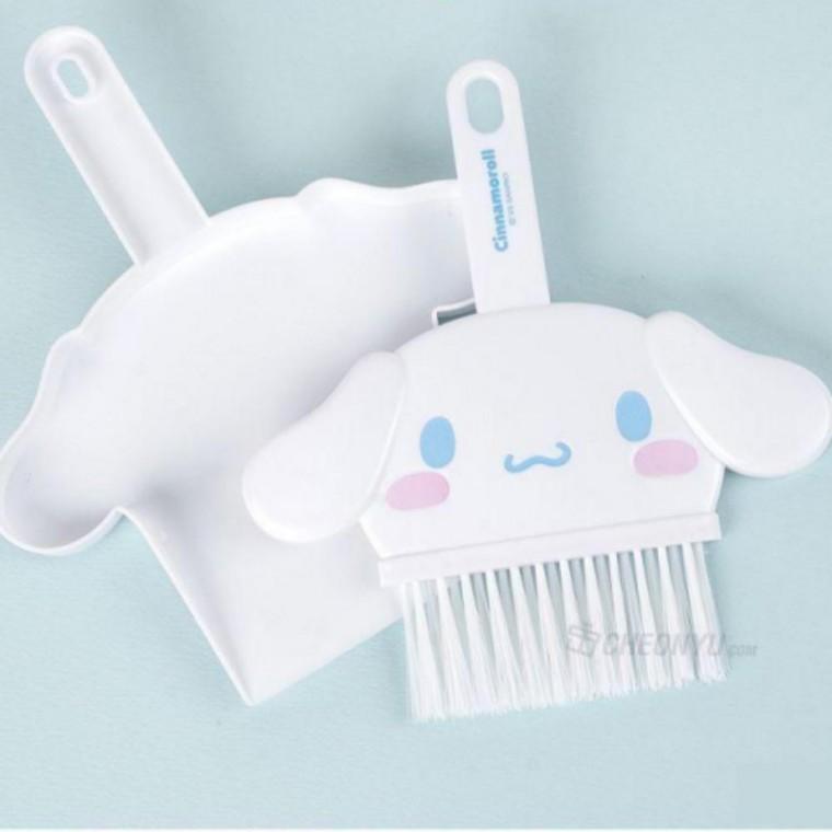 미니 빗자루 쓰레받기 세트 청소도구 색상청소 - 화이트