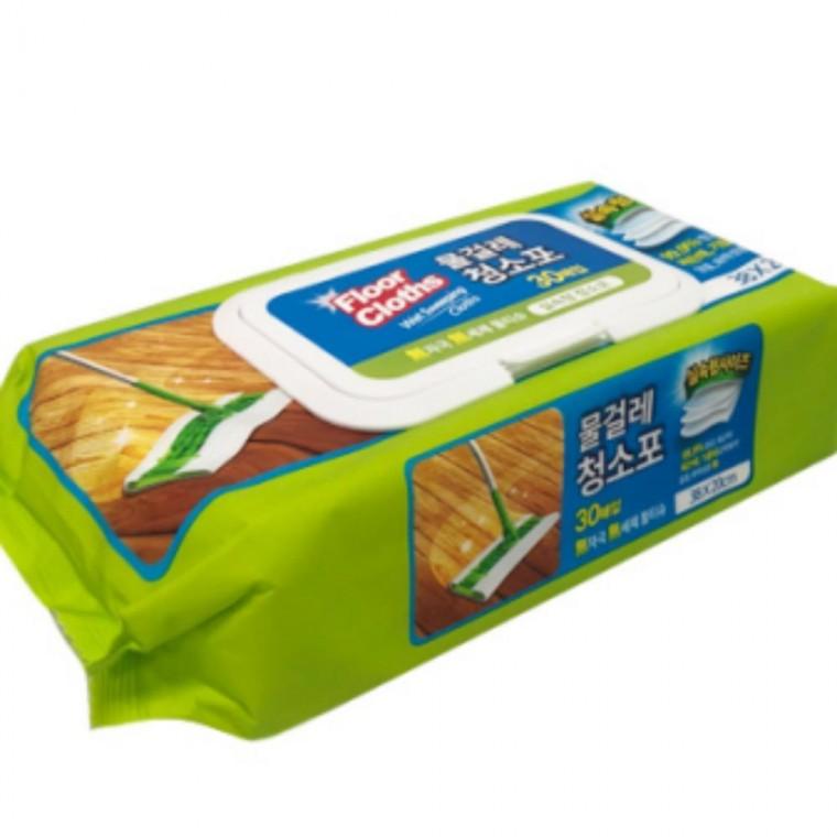 대형 물걸레 청소포 캡형 15개 일회용 청소용 밀대 걸레