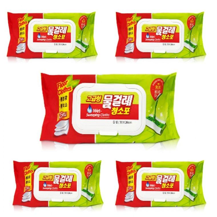 물걸레 청소포 중 5개 고급형 캡형 바닥청소 물걸레포
