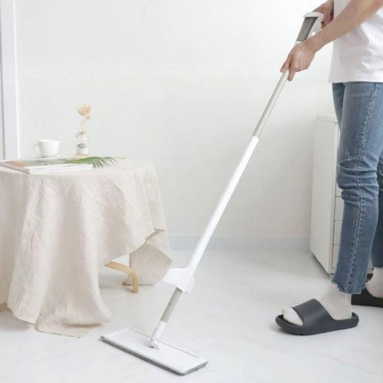극세사 거실 미세먼지 바닥 청소 스프레이 밀대 물걸레 물청소 도구 제거 거치대 일체형