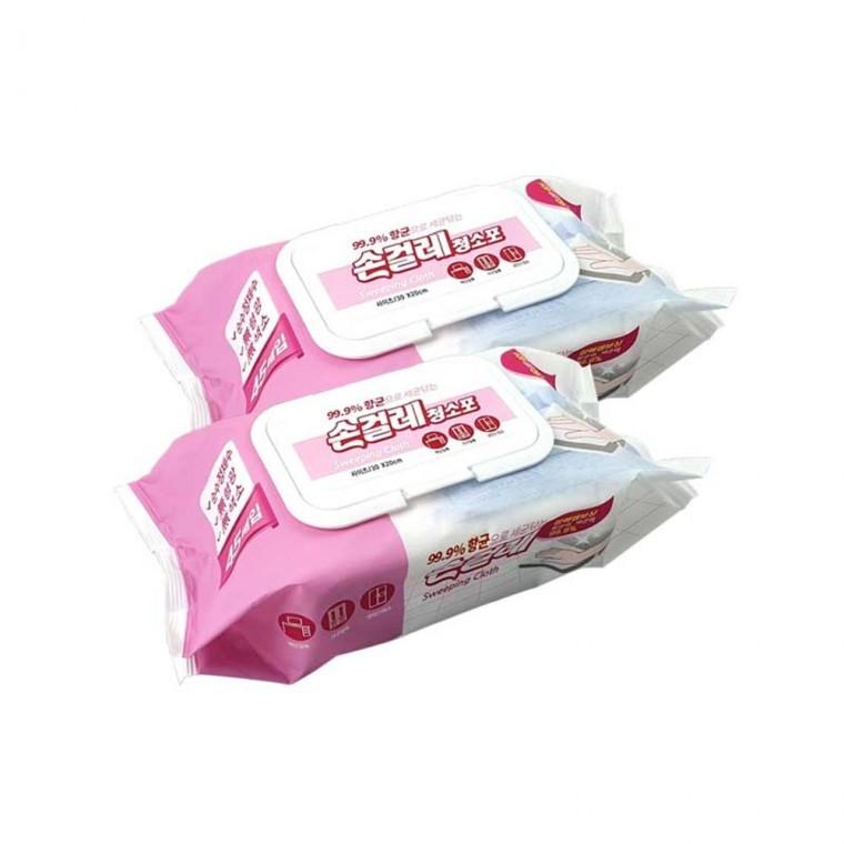 한박스 14개 물티슈 손걸레45매 물티슈손걸레 물걸레청소포 청소